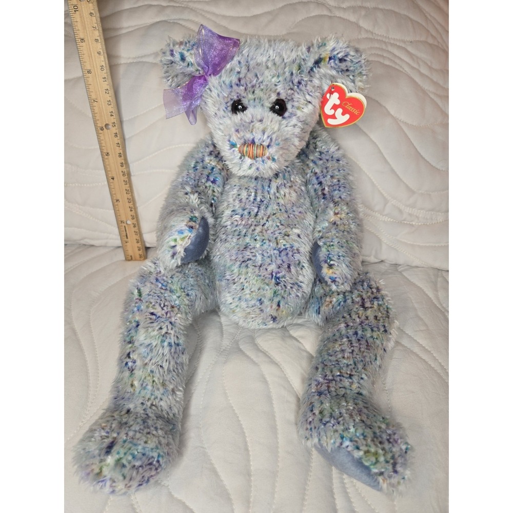 TY The Beanies‎ Collection 2000 "Razzmatazz" Bear w/ Tags, Super Cute! EUC